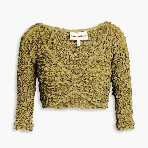 🏷️🔖 NWT Mara Hoffman Tavi Skirt + Aja Top Set in Green - Picture 2 of 15